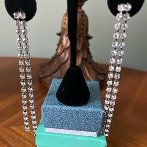 Long Rhinestone Earrings